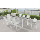 Meridian Furniture Nizuc Outdoor Patio Extendable Dining Table - Grey - Outdoor Furniture