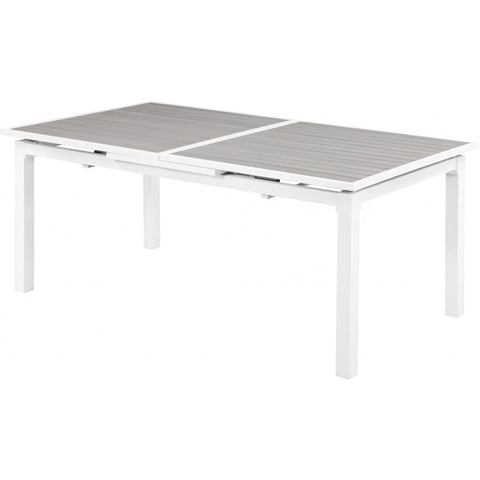 Meridian Furniture Nizuc Outdoor Patio Extendable Dining Table - Grey - Outdoor Furniture