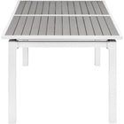 Meridian Furniture Nizuc Outdoor Patio Extendable Dining Table - Grey - Outdoor Furniture