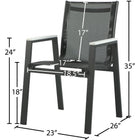 Meridian Furniture Nizuc Outdoor Patio Dining Chair 367-AC - Dining Chairs