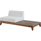 Meridian Furniture Rio Outdoor Off White Waterproof Modular Double Chair - Outdoor Furniture