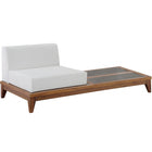 Meridian Furniture Rio Outdoor Off White Waterproof Modular Double Chair - Outdoor Furniture