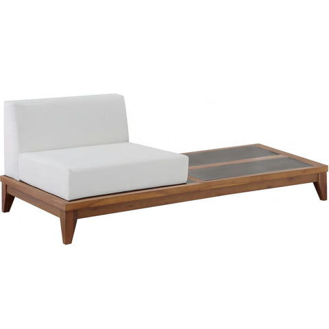 Meridian Furniture Rio Outdoor Off White Waterproof Modular Double Chair - Outdoor Furniture