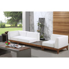 Meridian Furniture Rio Outdoor Off White Waterproof Modular Sofa S125 - Outdoor Furniture