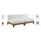 Meridian Furniture Rio Outdoor Off White Waterproof Modular Sofa S70 - Outdoor Furniture