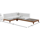 Meridian Furniture Rio Outdoor Off White Waterproof Modular Sectional 3A - Outdoor Furniture