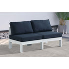 Meridian Furniture Nizuc Outdoor Patio White Aluminum Modular Sofa S60B - Outdoor Furniture
