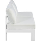 Meridian Furniture Nizuc Outdoor Patio White Aluminum Modular Sofa S60B - Outdoor Furniture