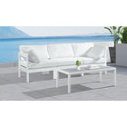 Meridian Furniture Nizuc Outdoor Patio White Aluminum Modular Sofa S90A - Outdoor Furniture