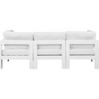 Meridian Furniture Nizuc Outdoor Patio White Aluminum Modular Sofa S90A - Outdoor Furniture