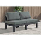 Meridian Furniture Nizuc Outdoor Patio Grey Aluminum Modular Sofa S60B - Outdoor Furniture