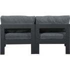 Meridian Furniture Nizuc Outdoor Patio Grey Aluminum Modular Sofa S60B - Outdoor Furniture