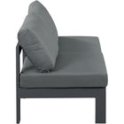 Meridian Furniture Nizuc Outdoor Patio Grey Aluminum Modular Sofa S60B - Outdoor Furniture