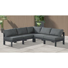 Meridian Furniture Nizuc Outdoor Patio Aluminum Modular Sectional 5A - Outdoor Furniture