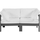 Meridian Furniture Nizuc Outdoor Patio Grey Aluminum Modular Sofa S60A - Outdoor Furniture