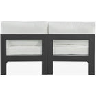 Meridian Furniture Nizuc Outdoor Patio Grey Aluminum Modular Sofa S60B - Outdoor Furniture
