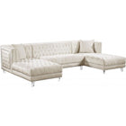 Meridian Furniture Moda Velvet 3pc. Sectional Sofa - Sofas