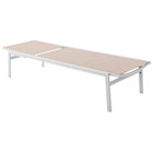 Meridian Furniture Santorini Outdoor Patio Chaise Lounge Chair - White Frame - Outdoor Furniture