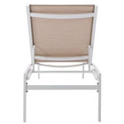 Meridian Furniture Santorini Outdoor Patio Chaise Lounge Chair - White Frame - Outdoor Furniture