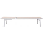 Meridian Furniture Santorini Outdoor Patio Chaise Lounge Chair - White Frame - Outdoor Furniture