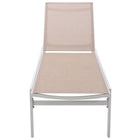 Meridian Furniture Santorini Outdoor Patio Chaise Lounge Chair - White Frame - Outdoor Furniture