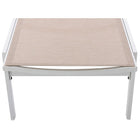 Meridian Furniture Santorini Outdoor Patio Chaise Lounge Chair - White Frame - Outdoor Furniture