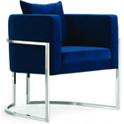 Meridian Furniture Pippa Velvet Accent Chair - Blue - Chairs