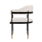 Manhattan Comfort Modern Lia Boucle Dining Armchair in Cream - Set of 2
