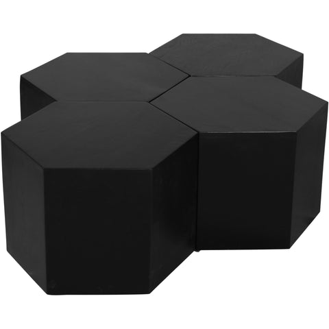 Meridian Furniture Eternal Modular 4 Piece Coffee Table - Black - Coffee Tables