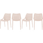 Meridian Furniture Mykonos Outdoor Patio Dining Chair - Pink - Outdoor Furniture