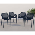 Meridian Furniture Mykonos Outdoor Patio Arm Dining Chair - Outdoor Furniture