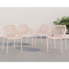 Meridian Furniture Mykonos Outdoor Patio Arm Dining Chair - Outdoor Furniture