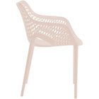Meridian Furniture Mykonos Outdoor Patio Arm Dining Chair - Outdoor Furniture