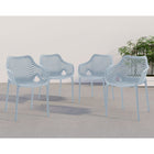 Meridian Furniture Mykonos Outdoor Patio Arm Dining Chair - Outdoor Furniture