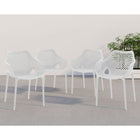 Meridian Furniture Mykonos Outdoor Patio Arm Dining Chair - Outdoor Furniture