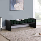 Meridian Furniture 52 Waverly Boucle Fabric Bench - Black Finish - Benches