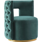 Meridian Furniture Theo Velvet Accent Chair - Green - Chairs