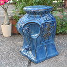 International Caravan Contemporary Elephant Ceramic Garden Stool - Outdoor Furniture