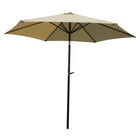 International Caravan Outdoor 8 Foot Aluminum Umbrella - Beige - Outdoor Furniture