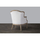 Baxton Studio Charlemagne Traditional French Accent ChairOak - Living Room Furniture