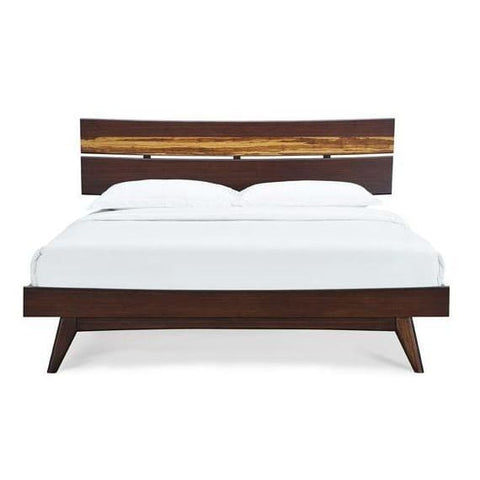 Greenington AZARA Bamboo California King Platform Bed - Sable with Exotic Tiger - Bedroom Beds