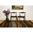 Baxton Studio Sonore Solid Wood Mid-Century Style Accent Chair Dining Chair - Dining Room