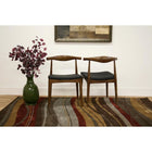 Baxton Studio Sonore Solid Wood Mid-Century Style Accent Chair Dining Chair - Dining Room