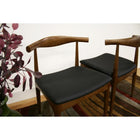 Baxton Studio Sonore Solid Wood Mid-Century Style Accent Chair Dining Chair - Dining Room