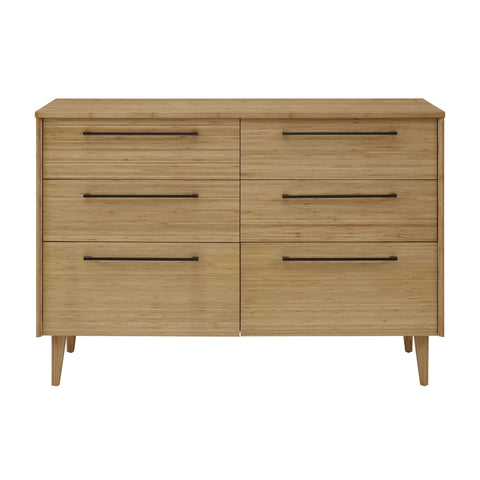 Greenington SIENNA Bamboo Six Drawer Dresser - Caramelized - Drawers & Dressers