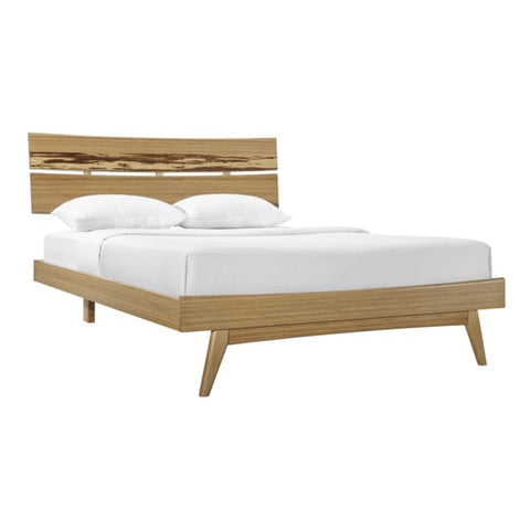Greenington 3pc AZARA Bamboo California King Platform Bedroom Set - Caramelized with Exotic Tiger - Bedroom