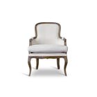 Baxton Studio Napoleon Traditional French Accent ChairAsh - Living Room Furniture