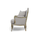 Baxton Studio Constanza Classic Antiqued French Accent Chair - Living Room Furniture