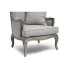 Baxton Studio Constanza Classic Antiqued French Accent Chair - Living Room Furniture