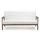 Baxton Studio Baxton Studio Mid-Century Masterpieces Sofa - White - Living Room Furniture